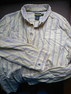 Rugby Ralph Lauren Shirt Blouse Top Ladies US 12 Oxford Button Down Rare